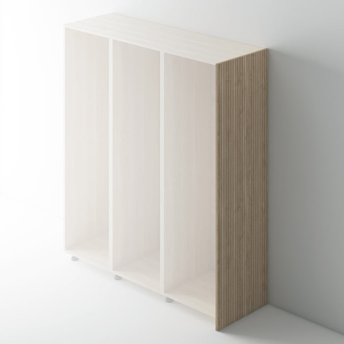 Oak Veneer Flat Grooved End Panel for IKEA PAX