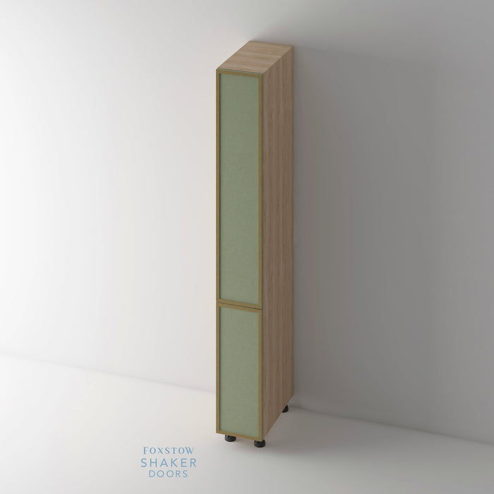 Bare, Slimline Shaker Kitchen Door and Canaletto Cabinet