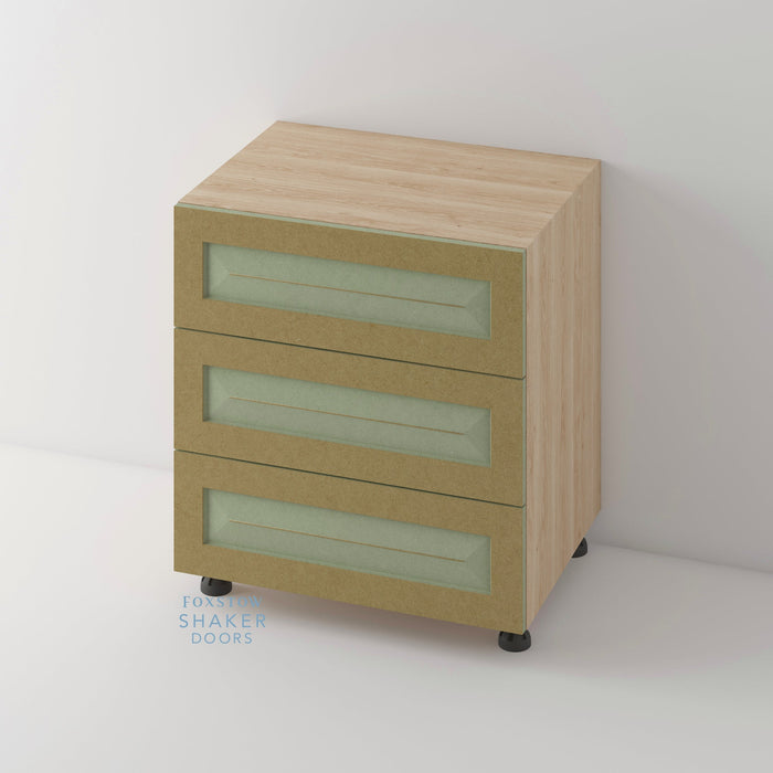 Bare, Shaker Raised Panel Kitchen Door and Siena Cabinet