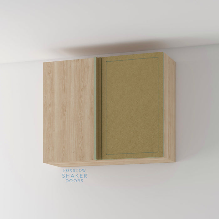 Bare, Imitation Frame Kitchen Door and Hickory Cabinet