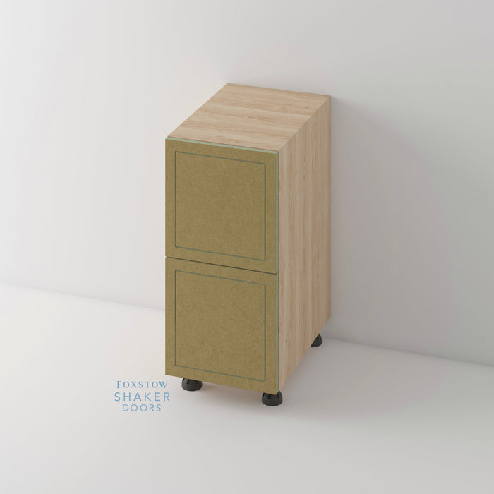 Bare, Imitation Frame Kitchen Door and Hickory Cabinet