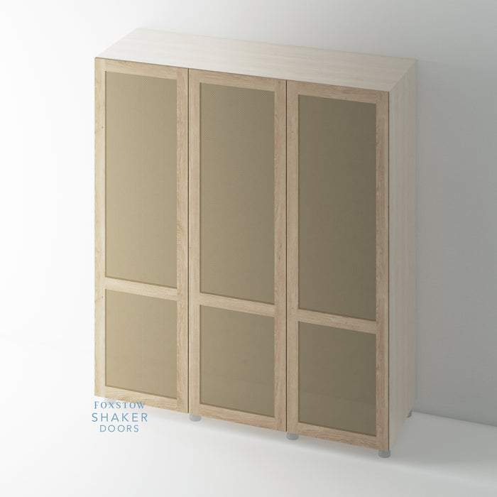 Shaker OAK Rattan Wardrobe Door for IKEA PAX