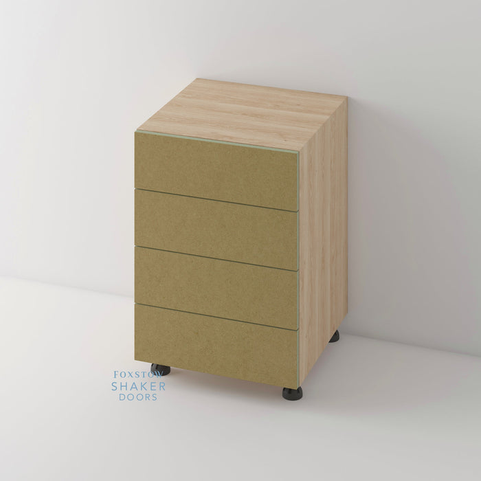 Bare, Shaker Raised Panel Kitchen Door and Siena Cabinet