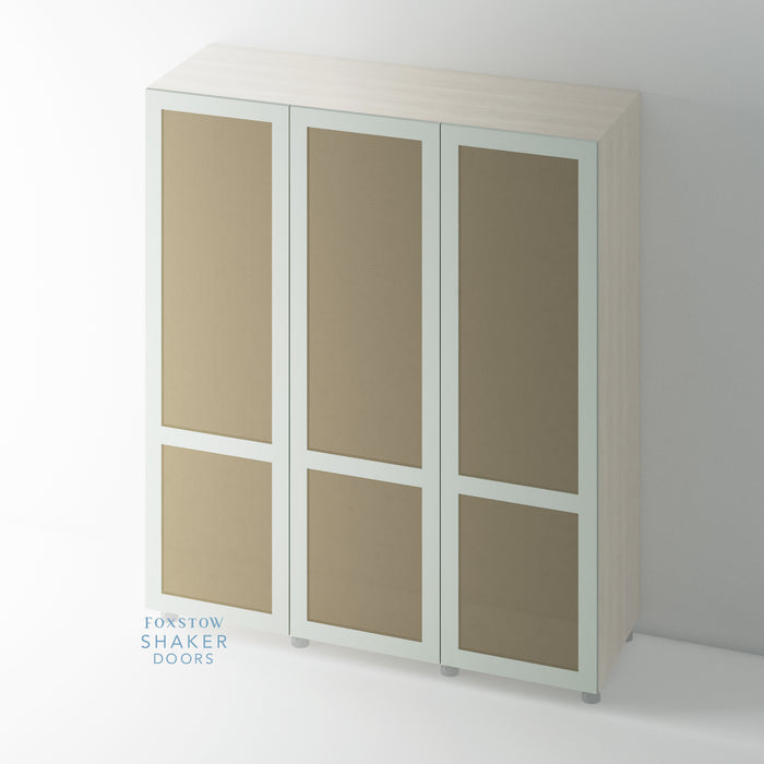 Painted, Shaker Rattan Wardrobe Door for IKEA PAX