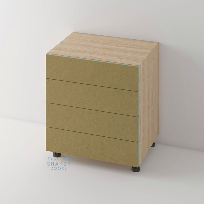 Bare, Shaker Raised Panel Kitchen Door and Siena Cabinet