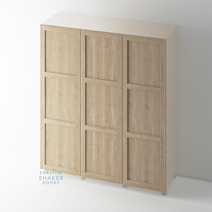 OAK, Shaker Slimline Wardrobe Doors for IKEA PAX