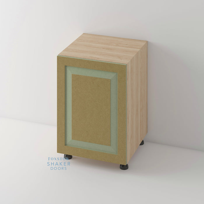 Bare, Shaker Raised Panel Kitchen Door and Siena Cabinet