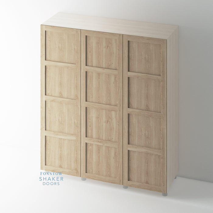 Shaker OAK 4 Panel Wardrobe Door