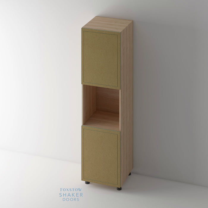 Bare, Imitation Frame Kitchen Door and Hickory Cabinet