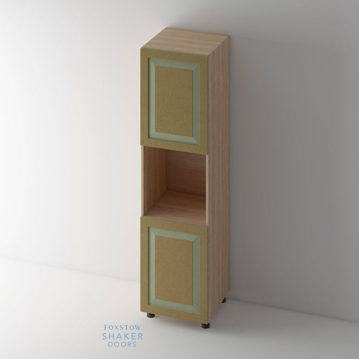 Bare, Shaker Raised Panel Kitchen Door and Hickory Cabinet