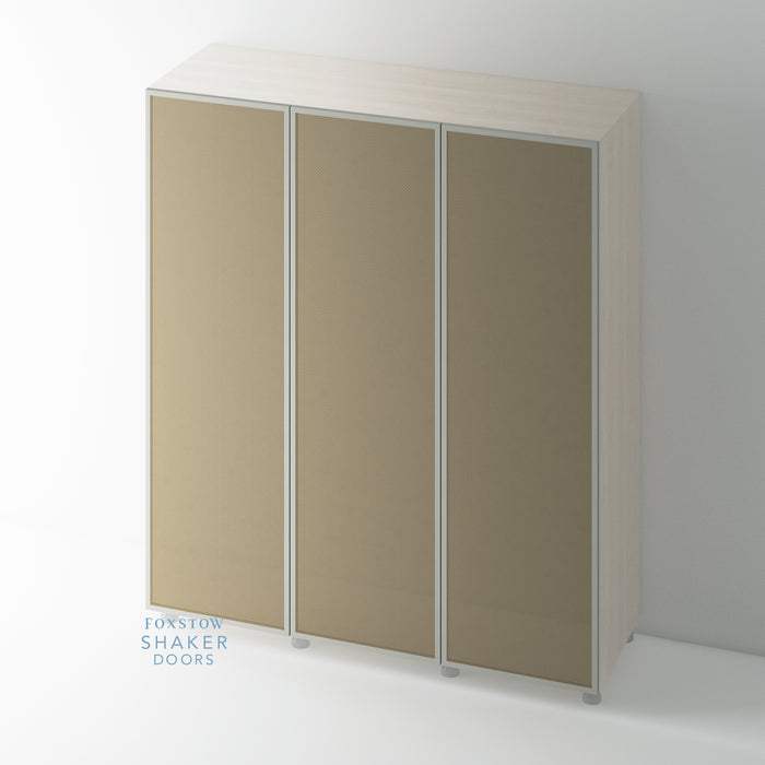 Painted, Slimline Shaker Rattan Wardrobe Door for IKEA PAX