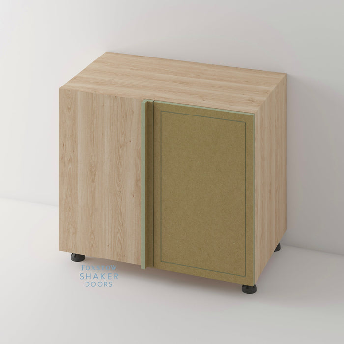 Bare, Imitation Frame Kitchen Door and Hickory Cabinet