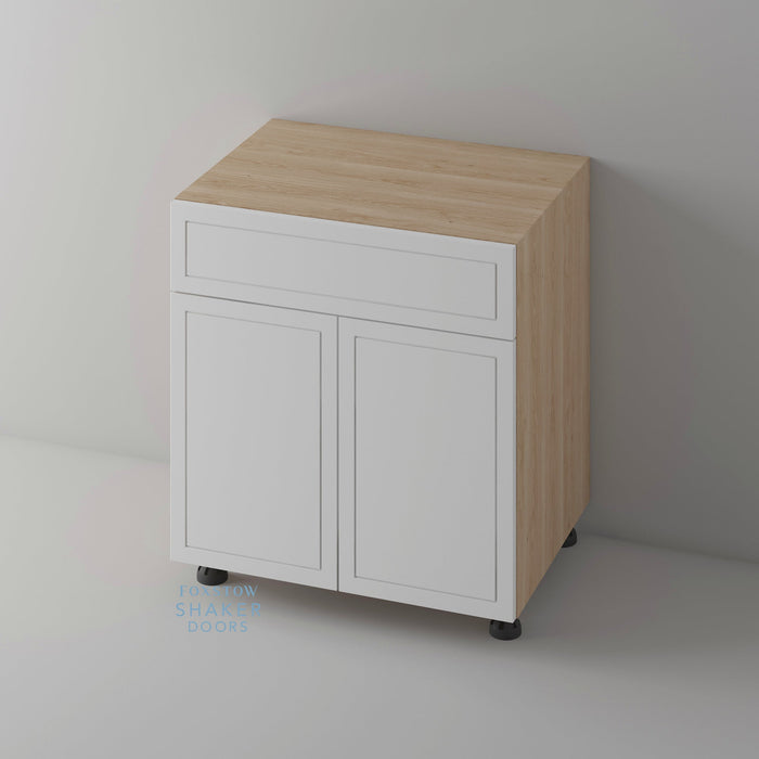 Primed, Imitation Frame Kitchen Door and Siena Cabinet