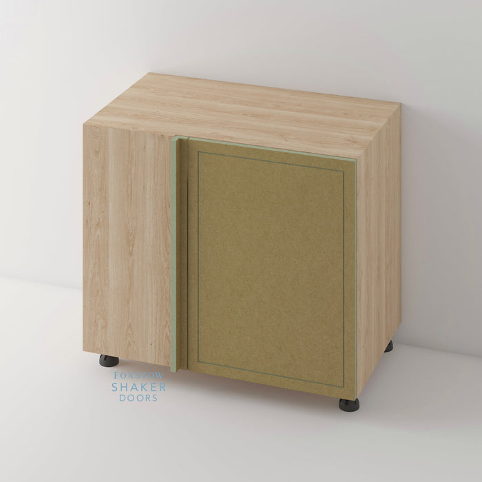 Bare, Imitation Frame Kitchen Door and Hickory Cabinet