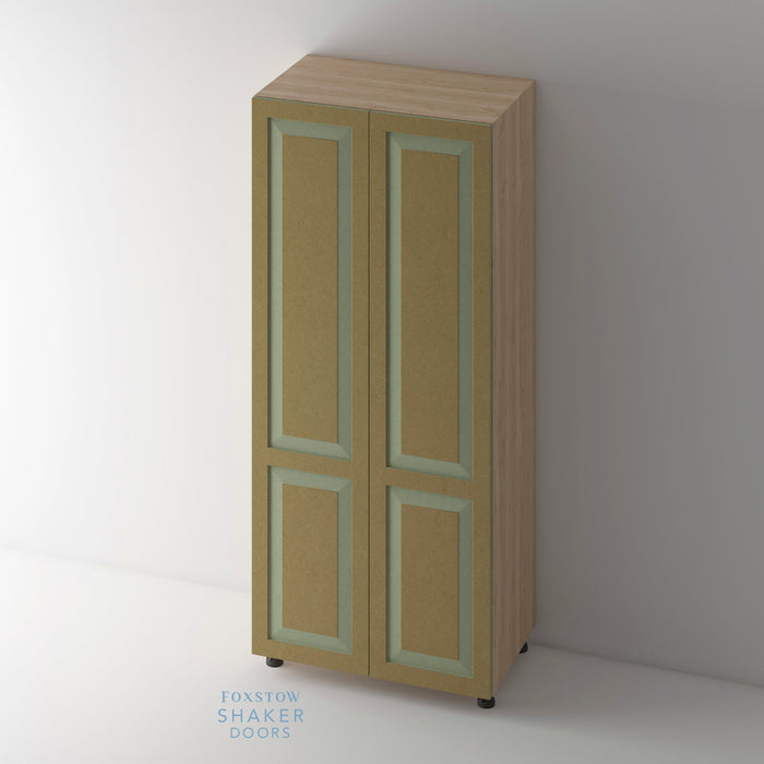 Bare, Shaker Raised Panel Kitchen Door and Siena Cabinet