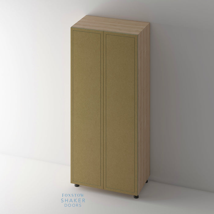 Bare, Imitation Frame Kitchen Door and Hickory Cabinet