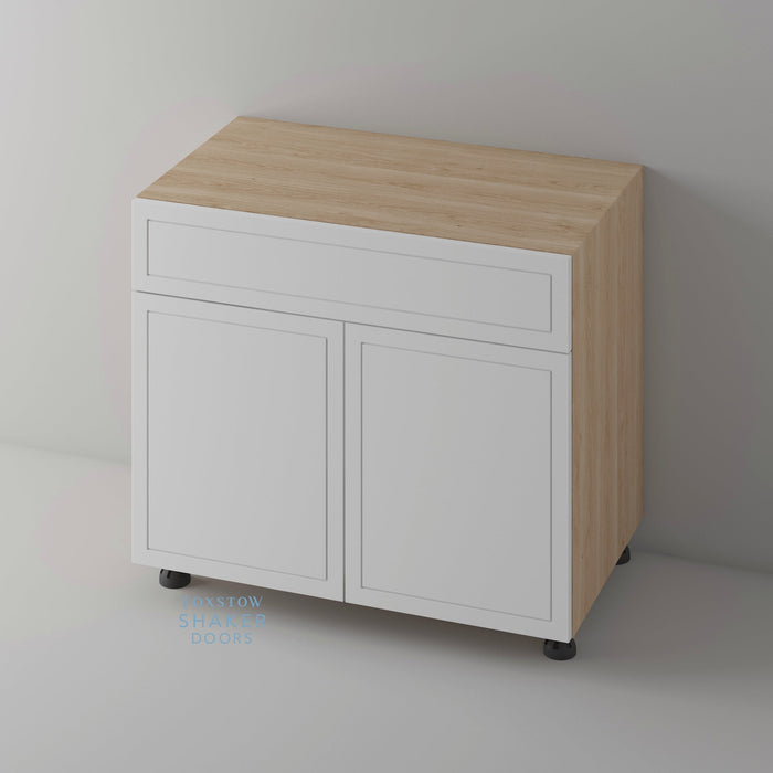Primed, Imitation Frame Kitchen Door and Siena Cabinet