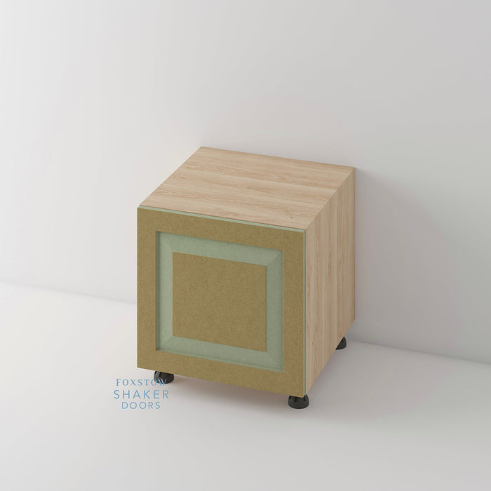 Bare, Shaker Raised Panel Kitchen Door and Siena Cabinet