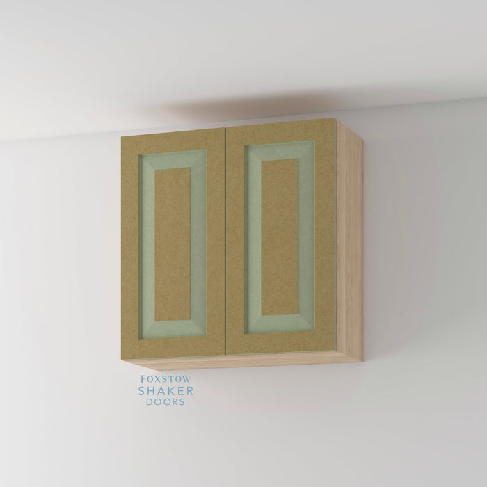 Bare, Shaker Raised Panel Kitchen Door and Siena Cabinet