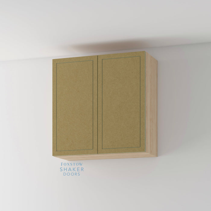 Bare, Imitation Frame Kitchen Door and Hickory Cabinet