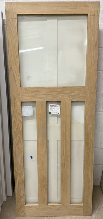 1930's Style Oak Glazed Internal Door