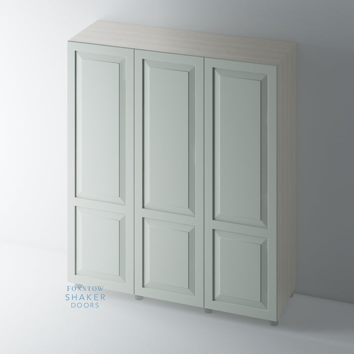 Painted, 2 Panel Raised Panel Shaker Wardrobe Door