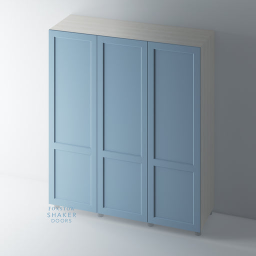 Painted 2 Panel Shaker Wardrobe Door with Ovolo Mouldings for IKEA PAX