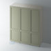 Painted 2 Panel Shaker Staff Bead Wardrobe Doors for IKEA PAX