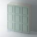 Painted 3 Panel Shaker Stepped Panel Wardrobe Door for IKEA PAX