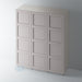 Painted, 4 Panel Shaker Wardrobe Door with STAFF BEAD Mouldings - Foxstow