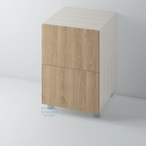 Oak Flat Panel Kitchen Drawer for IKEA METOD