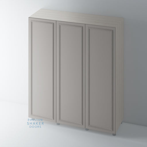 Painted Flat Panel Wardrobe Doors with Reed Mouldings for IKEA PAX