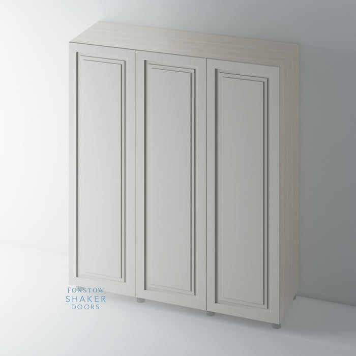 Painted Stepped Panel Single Panel Shaker Wardrobe Door