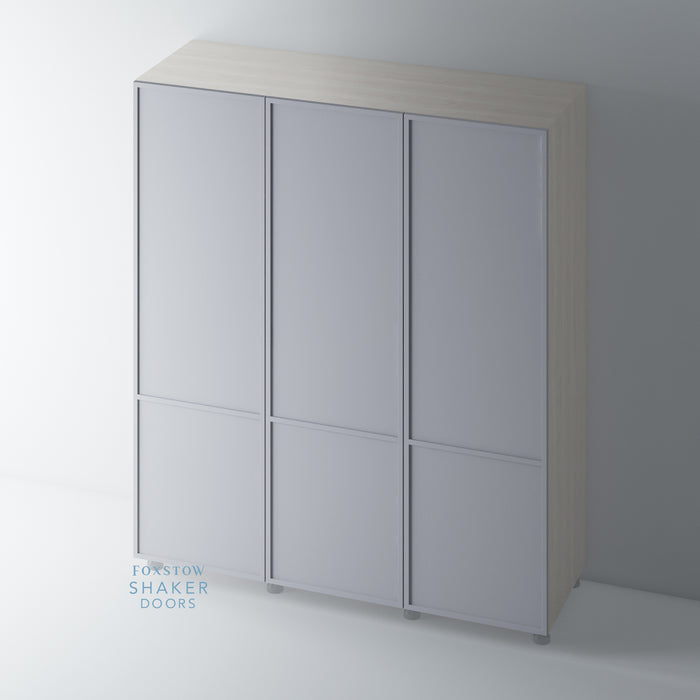 Painted, Slimline 2 Panel Shaker Wardrobe Door