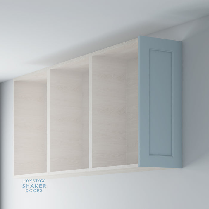 Painted Shaker Kitchen Wall End Panels with Ovolo Mouldings for IKEA METOD