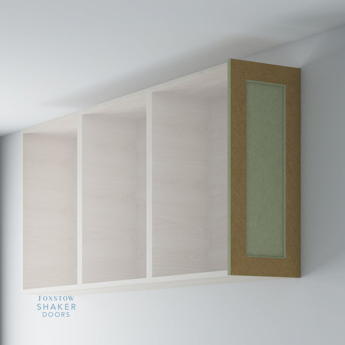 Bare Shaker Kitchen Wall End Panel with Ovolo Moulding for IKEA METOD