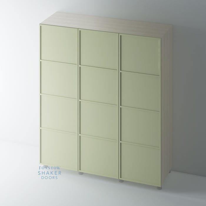 Painted, Slimline 4 Panel Shaker Wardrobe Door