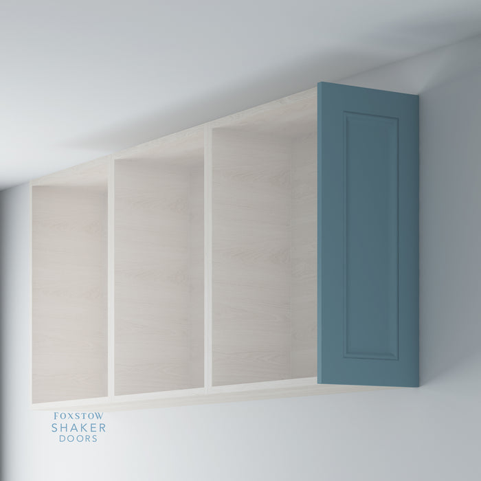 Painted Shaker Kitchen Wall End Panels with Ogee Moulding for IKEA METOD