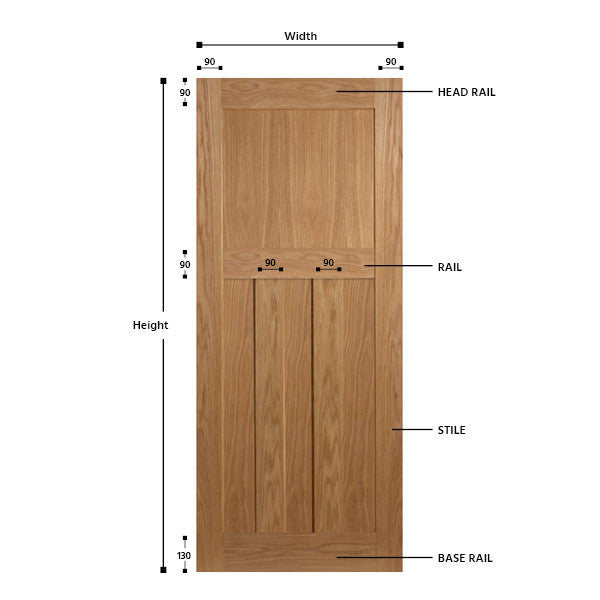 1930's Style Oak Door