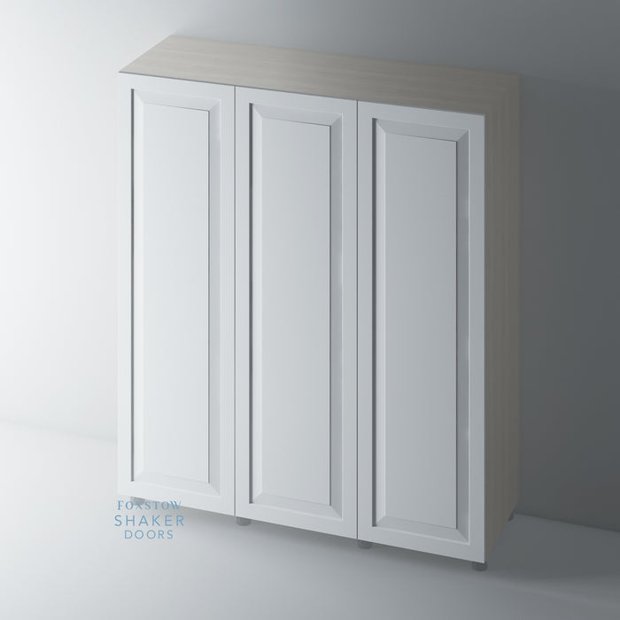 Primed, Raised Panel Shaker Wardrobe Door