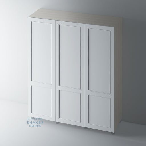 Primed 2 Panel Shaker Staff Bead Wardrobe for IKEA PAX