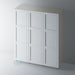 Primed 3 Panel Shaker Staff Bead Wardrobe for IKEA PAX