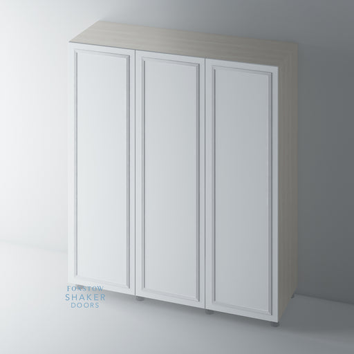 Primed Flat Reed Moulding Wardrobe Door