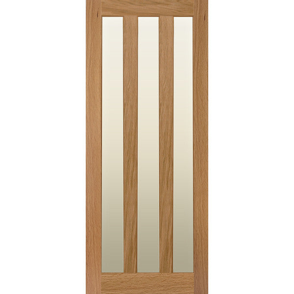 internal door, interior door, solid oak, glazed door