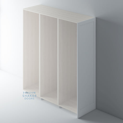 Tall Primed Shaker Kitchen End Panel with Ovolo Mouldings