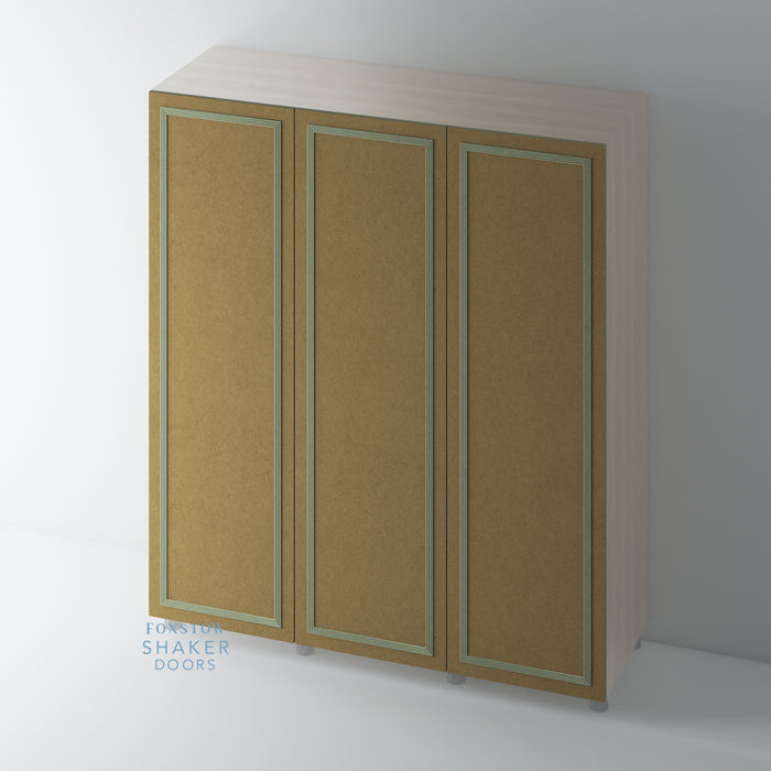 Bare Flat Panel Wardrobe Doors with Reed Moulding for IKEA PAX