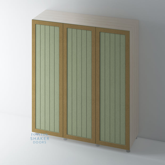 Bare Tongue & Groove Shaker Wardrobe Door