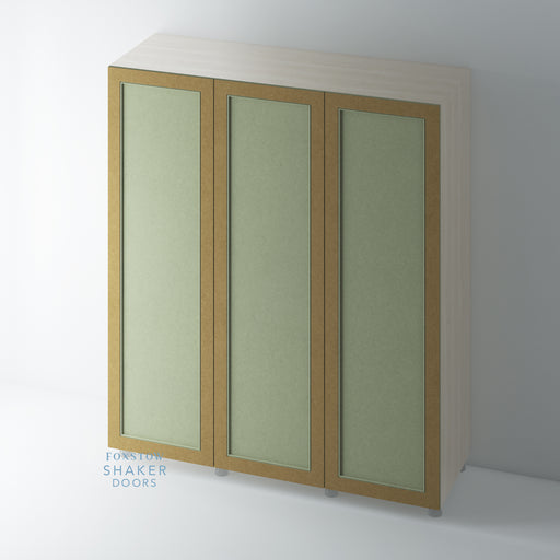 Bare Shaker Style Wardrobe Door with Staff Bead Mouldings