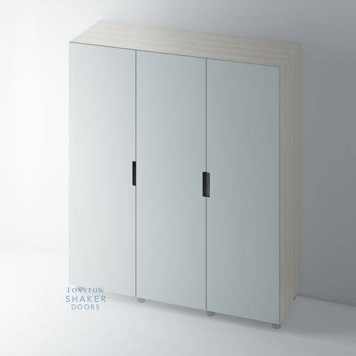 Painted J Groove Stainless Steel Insert Wardrobe Door