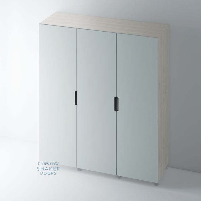 Painted J Groove Stainless Steel Insert Wardrobe Door